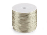 Saténová šňůra Ø1 mm - 1 ks - 31 béžovozelená