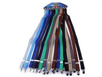 Dětské šle jednobarevné - 10 ks - 6 mix