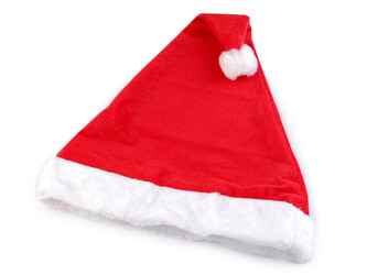 Vánoční čepice - 6 ks - 1 červená