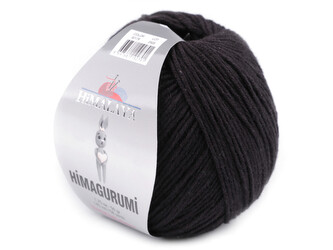Pletací příze Himagurumi 50 g - 1 ks - 12 (30179) černá