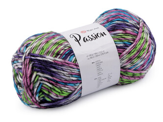 Pletací příze Passion 100 g - 1 ks - 7 (1250) zelená sv.