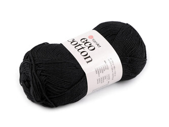 Pletací příze Eco-Cotton 100 g - 1 ks - 13 (761) černá