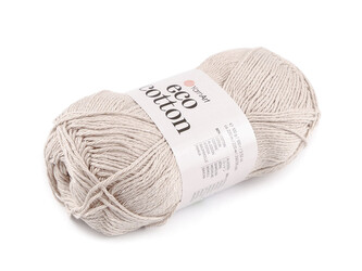 Pletací příze Eco-Cotton 100 g - 1 ks - 10 (768) béžová