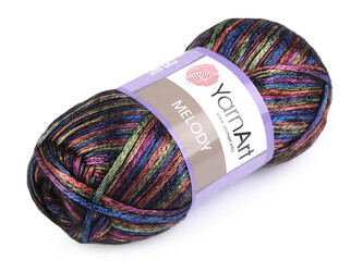 Pletací příze Melody 100 g - 1 ks - 9 (901) multikolor