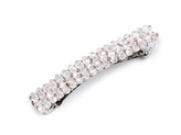 Francouzská spona do vlasů s broušenými korálky - 1 ks - 1 crystal