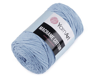 Pletací příze Macrame Cotton 250 g - 1 ks - 38 (760) modrá světlá