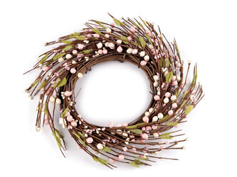Jarní / podzimní věnec Ø30 cm - 1 ks - hnědá přírodní