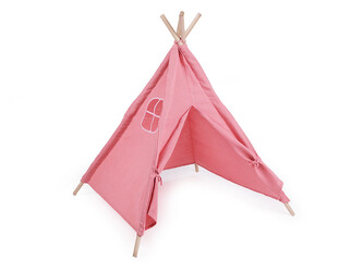 Stan dětský Teepee 80x80x95 cm - 1 ks - 3 růžová střední