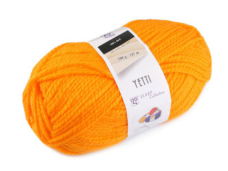 Pletací příze Yetti 100 g - 1 ks - 22 (54460) oranžovožlutá