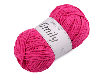 Pletací žinylková příze Emily 100 g - 1 ks - 9 pink