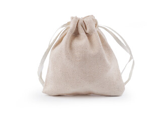 Dárkový pytlík 8x8 cm textilní - 50 ks - 3 režná