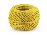 Bavlněná příze macrame / háčkovací 40 g rozčesávací - 1 ks - 31 žlutozelená ost.
