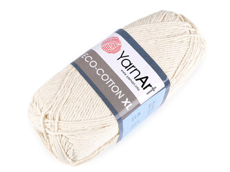 Pletací příze Eco - cotton XL 200 g - 1 ks - 2 (762/103) slonová kost