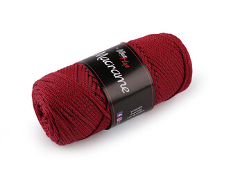 Pletací příze Macrame Ø2 mm 100 g - 1 ks - 11 (4020) červená