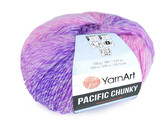 Pletací příze Pacific Chunky 100 g - 1 ks - 1 (306) růžová sv. fialová