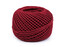 Bavlněná příze macrame / háčkovací 40 g rozčesávací - 1 ks - 9 (28) bordó