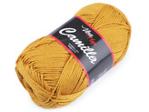 Bavlněná pletací příze Camilla 50 g - 1 ks - 28 (8190) hořčicová