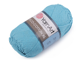 Pletací příze Eco - cotton XL 200 g - 1 ks - 8 (765) modrá azuro