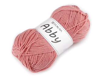 Pletací příze Abby 100 g - 1 ks - 3 růžová prášková