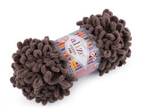 Pletací příze Alize Puffy Fine 100 g - 1 ks - 20 (305) hnědá