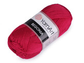 Bavlněná pletací příze Begonia 50 g - 1 ks - 6 (6358) fuchsiová tm.