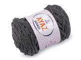 Bavlněná pletací příze Püskül 250 g, na macrame, rozčesávací - 1 ks - 6 (1193) šedá neutrální