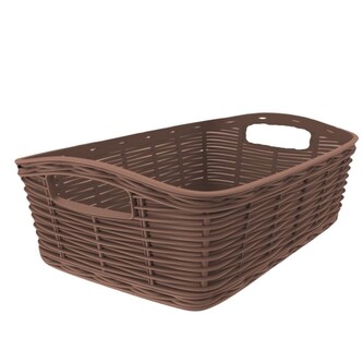 BAMA Košík univerzální plastový LA CANESTRINA, mini, hnědá