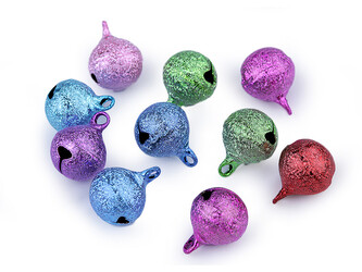 Rolničky metalické Ø12 mm - 50 ks - 4 multikolor