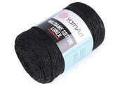Pletací příze Macrame Cotton lurex 250 g - 1 ks - 13 (722) černá
