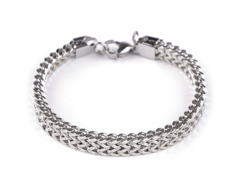 Pánský náramek z nerezové oceli - 1 ks - 1 platina