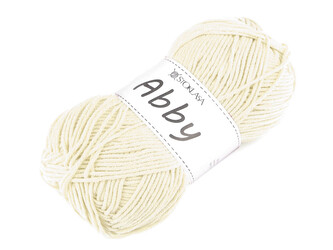 Pletací příze Abby 100 g - 1 ks - 1 krémová nejsvět.