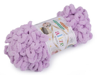Pletací příze Alize Puffy 100 g - 1 ks - 14 (27) fialová lila