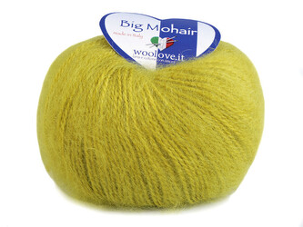 Pletací příze Big Mohair 25 g - 1 ks - 6 (462) zelená chartreuse