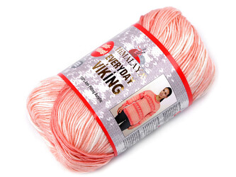 Pletací příze Everyday Viking samovzorovací 100 g - 1 ks - 4 (70513) pudrová