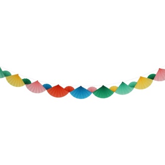 Girlanda Retro Fan, vějířová - 4 m