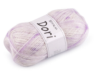 Pletací mohérová příze s nopky Dori 100 g - 1 ks - 10 (F003) fialová sv.