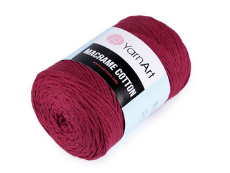 Pletací příze Macrame Cotton 250 g - 1 ks - 30 (781) bordó sv.