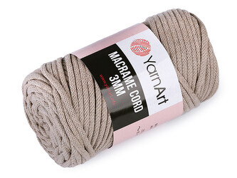 Pletací příze Macrame Cord 250 g - 1 ks - 3 (768) béžová
