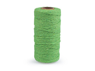 Bavlněná příze macrame / háčkovací, rozčesávací - 1 ks - 7 zelená sv.