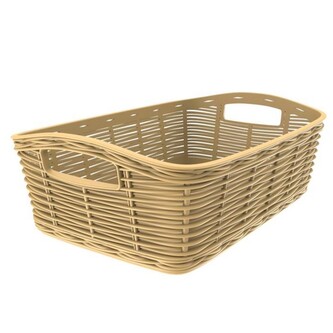 BAMA Košík univerzální plastový LA CANESTRINA, mini, přírodní