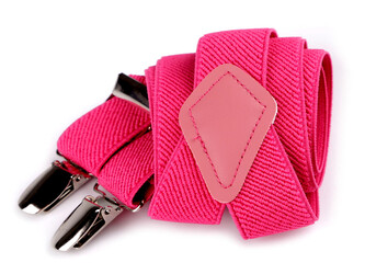 Dětské šle jednobarevné - 1 ks - 14 pink