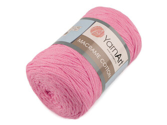 Pletací příze Macrame Cotton 250 g - 1 ks - 22 (779) růžová střední