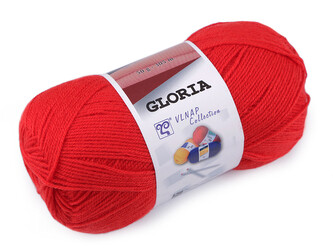 Pletací příze Gloria 50 g - 1 ks - 12 (52180) červená