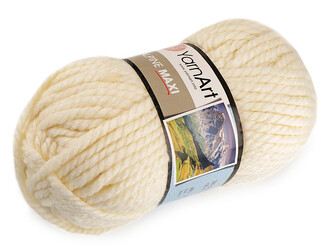 Pletací příze Alpine maxi 250 g - 1 ks - 15 (662) krémová světlá