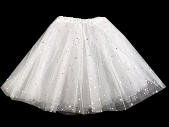 Karnevalová sukýnka - 1 ks - 1 bílá