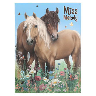 Dopisní sada Miss Melody, Dopisní papíry, obálky a samolepky