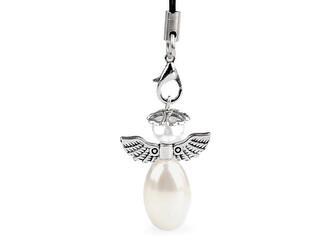 Anděl pro štěstí, v krabičce v češtině, slovenštině a angličtině - 1 ks - 12 (F1, En) krémová světlá