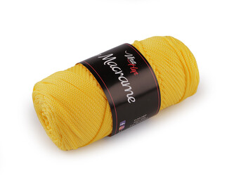 Pletací příze Macrame Ø2 mm 100 g - 1 ks - 10 (4184) žlutá
