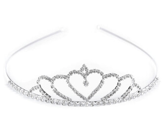 Štrasová čelenka / korunka do vlasů - 1 ks - 7 crystal