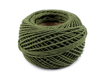 Bavlněná příze macrame / háčkovací 40 g rozčesávací - 1 ks - 23 (15) olivová zeleň